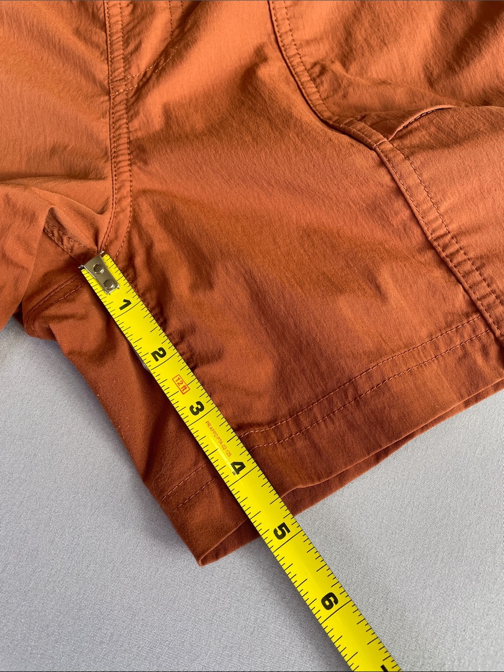 REI Rust Orange Lightweight Nylon Adventure 4 1/2” Hiking Shorts Size Small - Picture 7 of 10